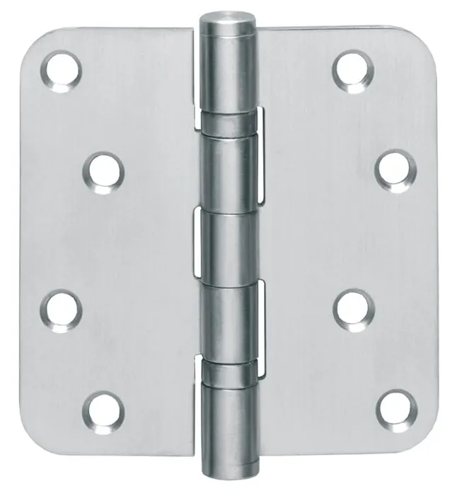 Kugellagertürscharnier VA rd 102x102mm DIN L/R ma ausziehb.Stift INTERSTEEL