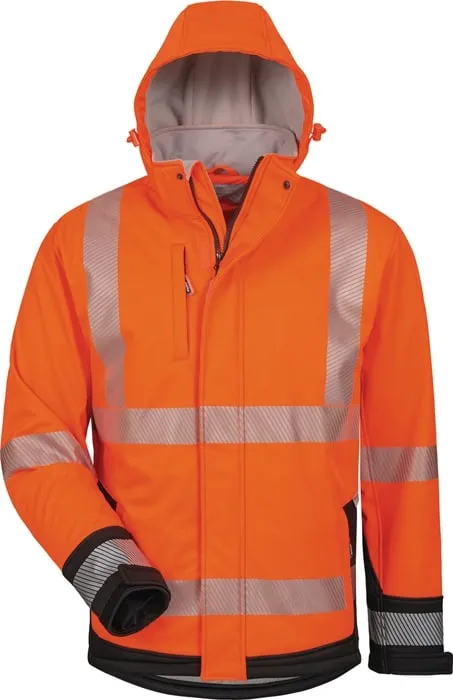 Warnschutz-Softshelljacke Lukas Gr.XXL orange/schwarz ELYSEE