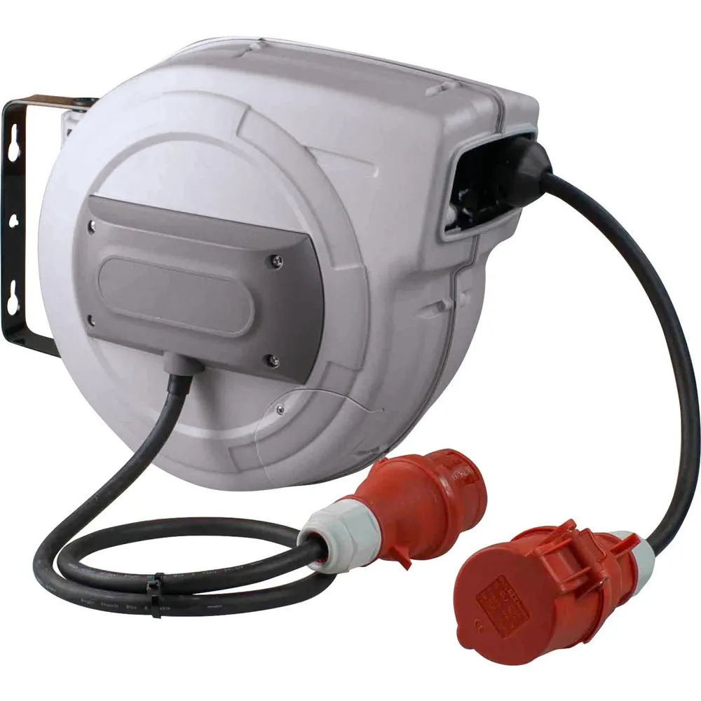 autom. CEE-Kabelaufroller 400V, 10 m Kupp­lungs­lei­tung und 1 m Ste­cker­zu­lei­tung H07RN-F 5G1,5