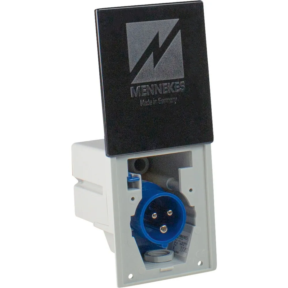 CEE-Caravan-Einspeisungsstecker, grau