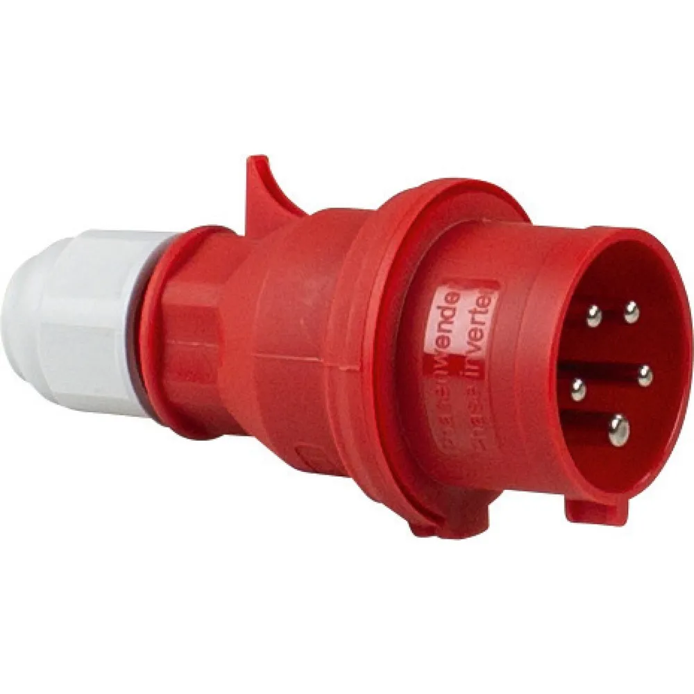 CEE-Phasenwenderstecker 400V/16A, rot