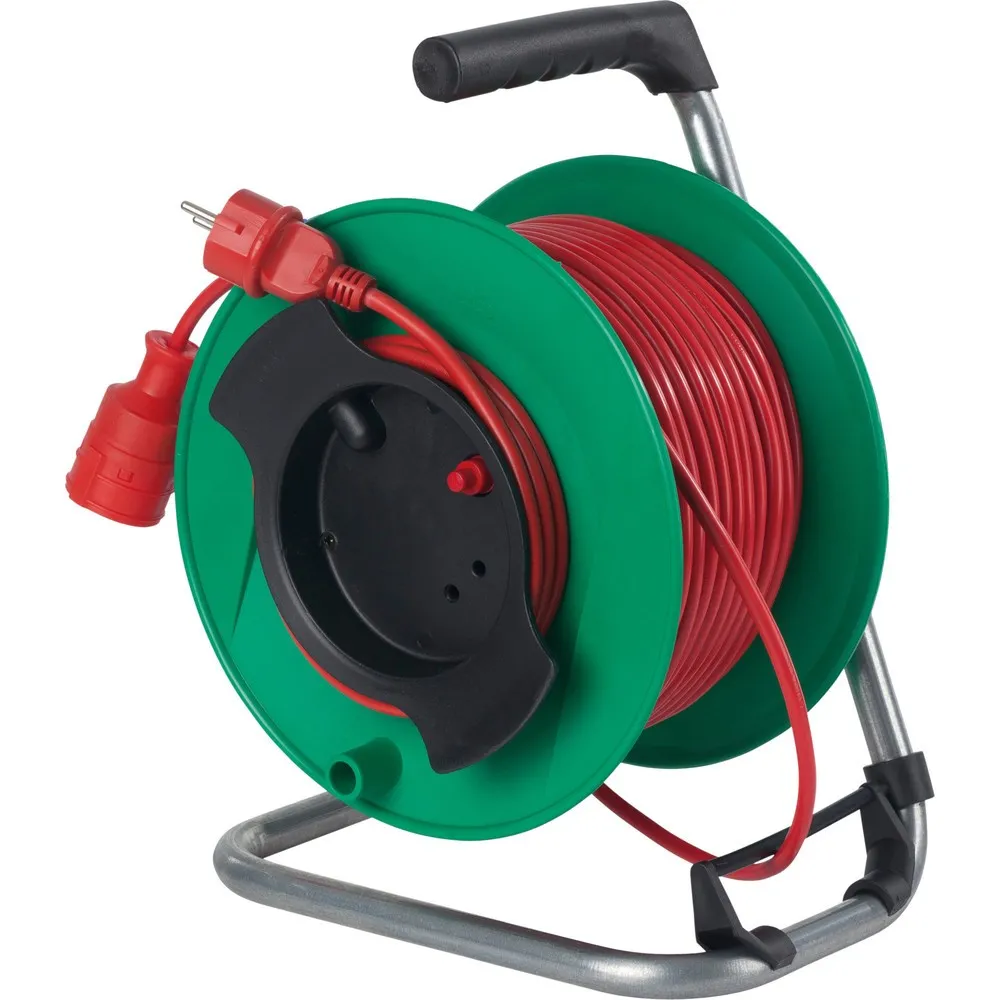 Sicherheits-Gerätetrommel 230mm Durchmess. grün 25m Kunststoffmantelleitung