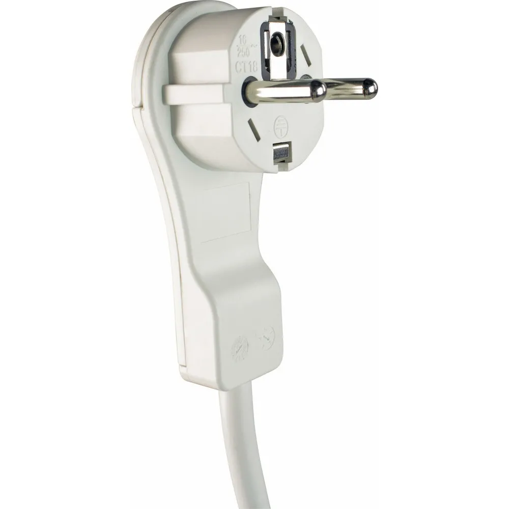 Steckdosenleiste 3-fach, 2m, schwarz