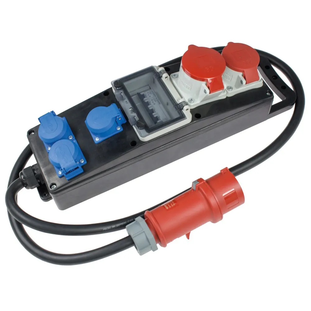 Vollgummi-Steckdosenleiste S11+