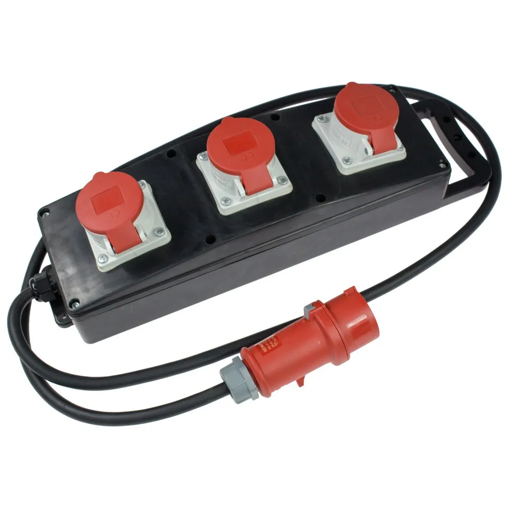 Vollgummi-Steckdosenleiste S6