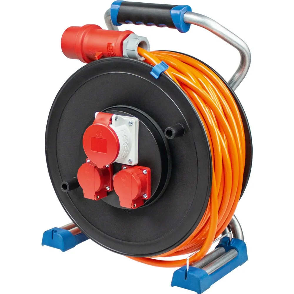 Xperts CEE-Kabeltrommel 320mm Durchmess. 30 m, H07BQ-F 5G2,5