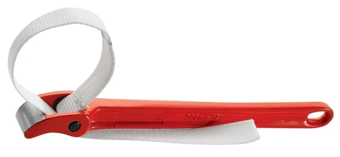 Gurtrohr-/Armaturenzange L.300mm Rohr-D.max.220mm f.Gurt-L.940mm Band-B.28mm