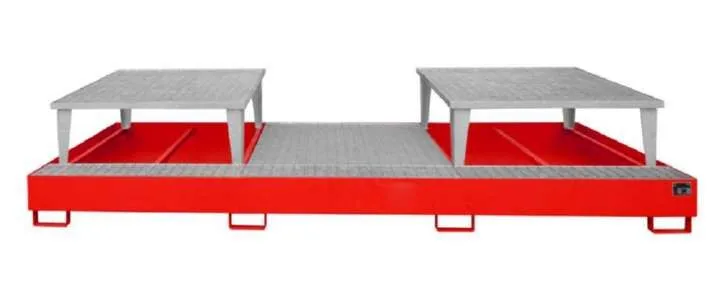 Bauer Auffangwanne AWA 32 3850 x 780 x 1460 mm lackiert feuerrot
