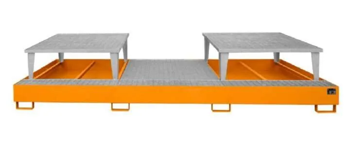 Bauer Auffangwanne AWA 32 3850 x 780 x 1460 mm lackiert gelborange