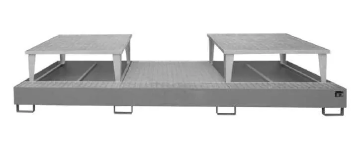 Bauer Auffangwanne AWA 32 3850 x 780 x 1460 mm lackiert mausgrau