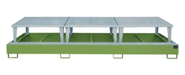 Bauer Auffangwanne AWA 1000 3 3850 x 780 x 1460 mm resedagrün