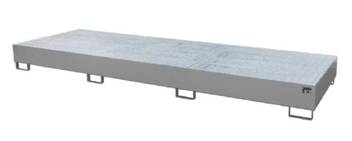 Bauer Auffangwanne AW 1000 3 3850 x 340 x 1300 mm mausgrau