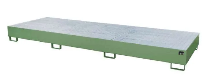 Bauer Auffangwanne AW 1000 3 3850 x 340 x 1300 mm resedagrün