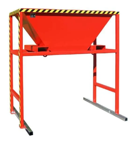 Bauer Befülltrichter BTM Mobil einsetzbar lackiert feuerrot