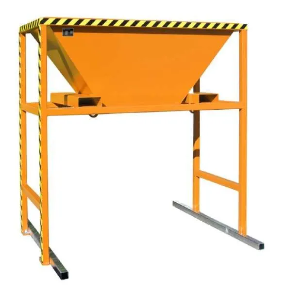 Bauer Befülltrichter BTM Unterfahrhöhe 1190 mm lackiert gelborange