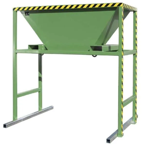 Bauer Befülltrichter BTM Unterfahrhöhe 1190 mm lackiert resedagrün