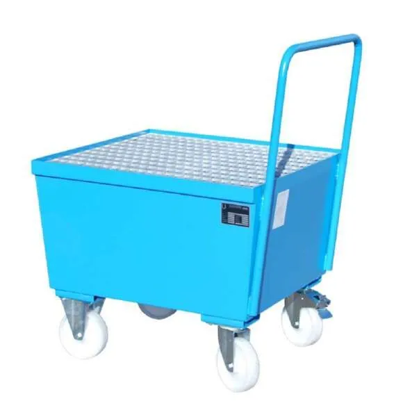 Bauer Fahrbare Auffangwanne AWF1 800 x 695 x 800 mm lackiert lichtblau