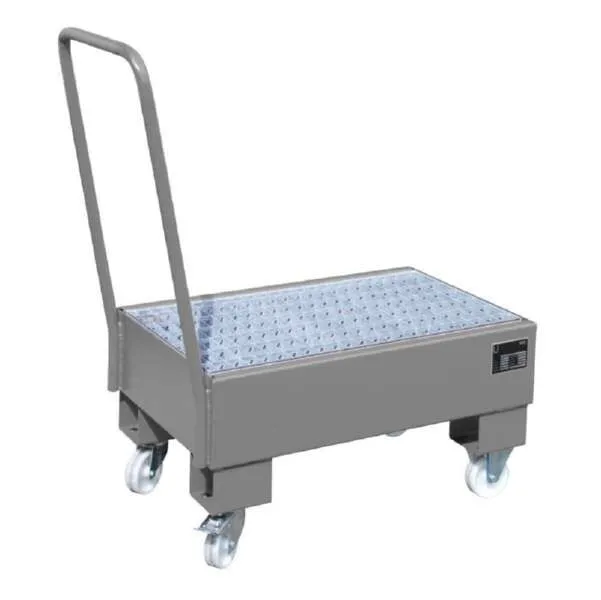 Bauer Fahrbare Auffangwanne AW 60 1 SR 500 x 415 x 800 mm mausgrau