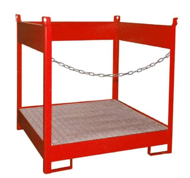 Bauer Fass Stapelpalette FSP 4 lackiert 1405 x 1435 x 1405 mm feuerrot