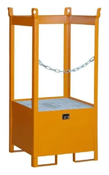 Bauer Fass Stapelpalette FSP 1 lackiert 755 x 1590 x 755 mm gelborange