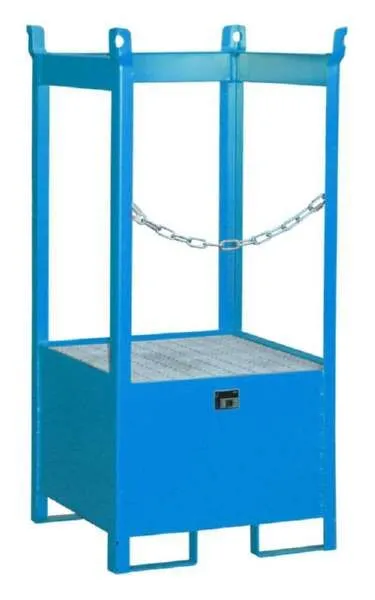 Bauer Fass Stapelpalette FSP 1 lackiert 755 x 1590 x 755 mm lichtblau