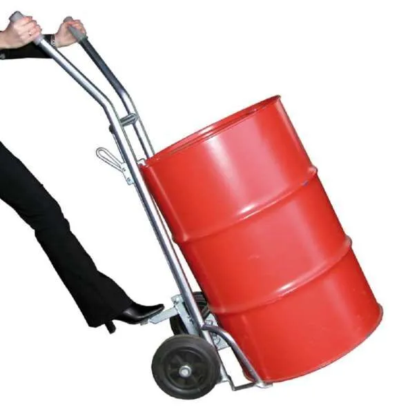 Bauer Fasskarre FP-V für 200 Liter Fass verzinkt Vollgummibereifung