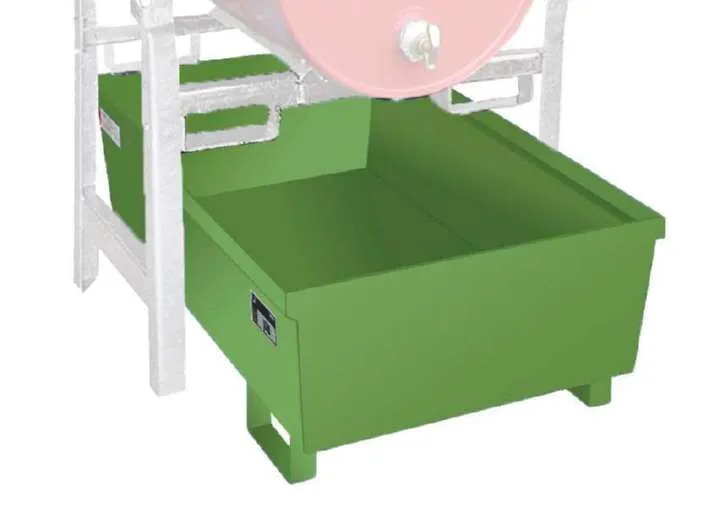 Bauer Fassregal FRA 1 Auffangwanne 1200 x 415 x 800 mm lackiert resedagrün