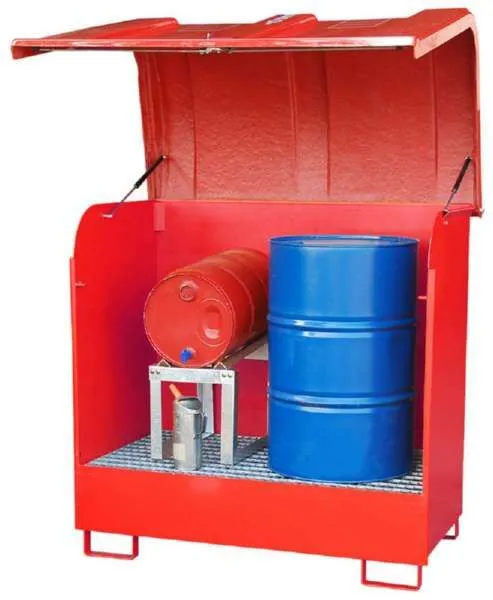 Bauer Gefahrstoff Depot GD B 1460 x 1460 x 830 mm lackiert feuerrot