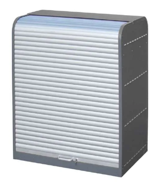 Bauer Gefahrstoff Rollladenschrank RSG 1 lackiert 1300 x 1610 x 870 mm mausgrau