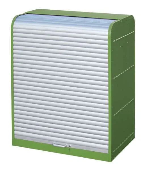 Bauer Gefahrstoff Rollladenschrank RSG 1 lackiert 1300 x 1610 x 870 mm resedagrün