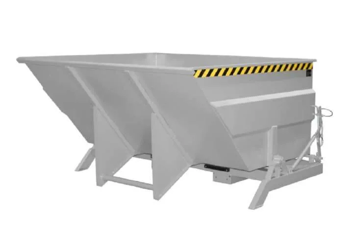 Bauer Kippbehälter BKC 300 lackiert in der Farbe Mausgrau