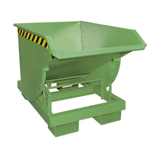 Bauer Kippbehälter BKM 50 lackiert in der Farbe Resedagrün