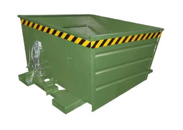 Bauer Kippbehälter VD 800 lackiert in der Farbe Resedagrün