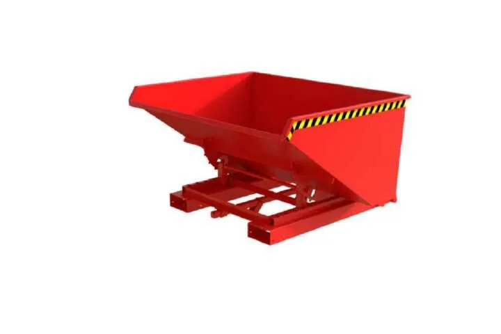 Bauer Automatischer Spänebehälter S4A 900 lackiert feuerrot 1570 x 1485 x 865 mm