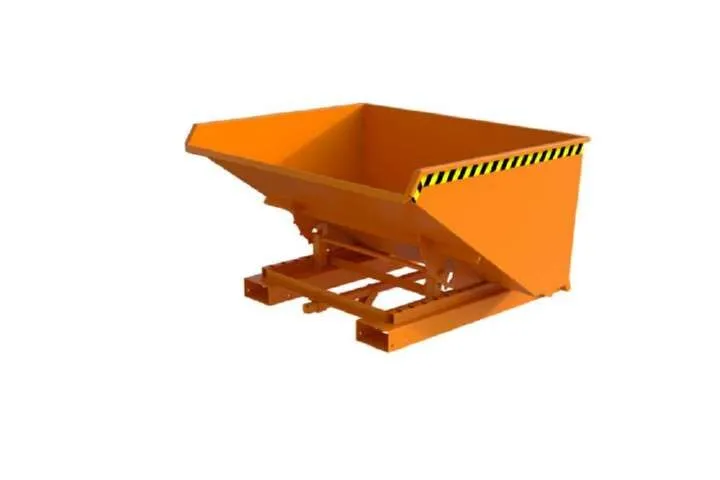 Bauer Automatischer Spänebehälter S4A 900 lackiert gelborange