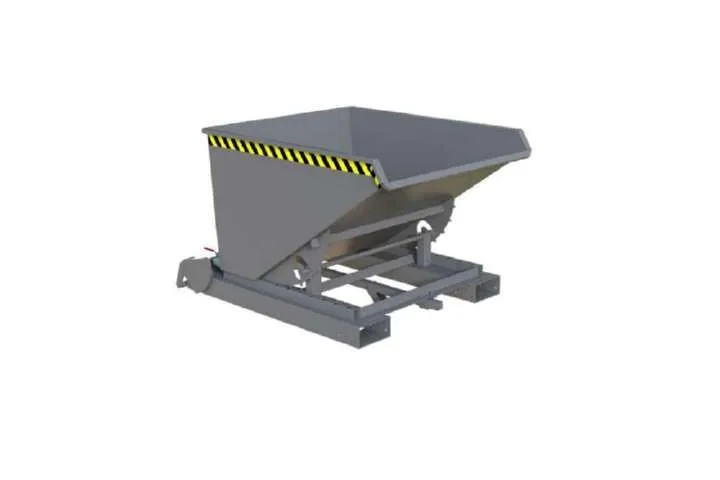 Bauer Automatischer Spänebehälter S4A 600 lackiert mausgrau