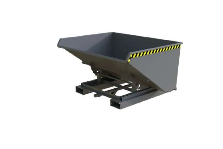 Bauer Automatischer Spänebehälter S4A 900 lackiert mausgrau 1570 x 1485 x 865 mm