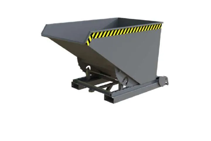 Bauer Automatischer Spänebehälter S4A 1200 lackiert mausgrau 1095 x 1920 x 1125 mm