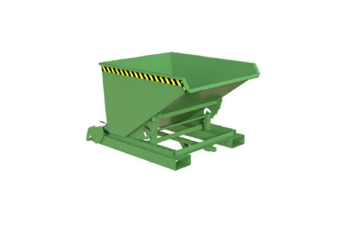 Bauer Automatischer Spänebehälter S4A 600 lackiert resedagrün