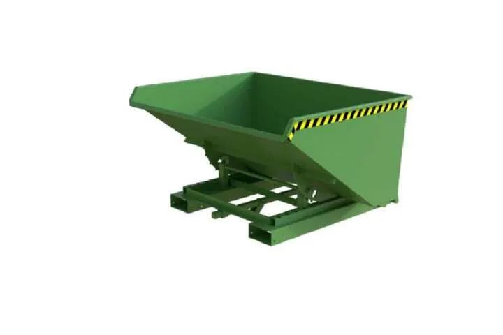 Bauer Automatischer Spänebehälter S4A 900 lackiert resedagrün