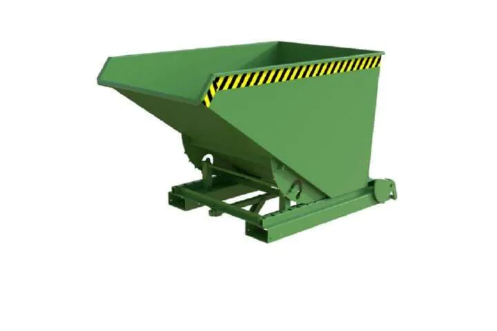 Bauer Automatischer Spänebehälter S4A 1200 lackiert resedagrün