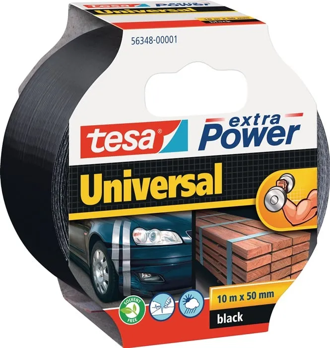 Gewebeband ext.Power® 56348 schwarz L.10m B.48mm Rl.TESA VE: 6St.