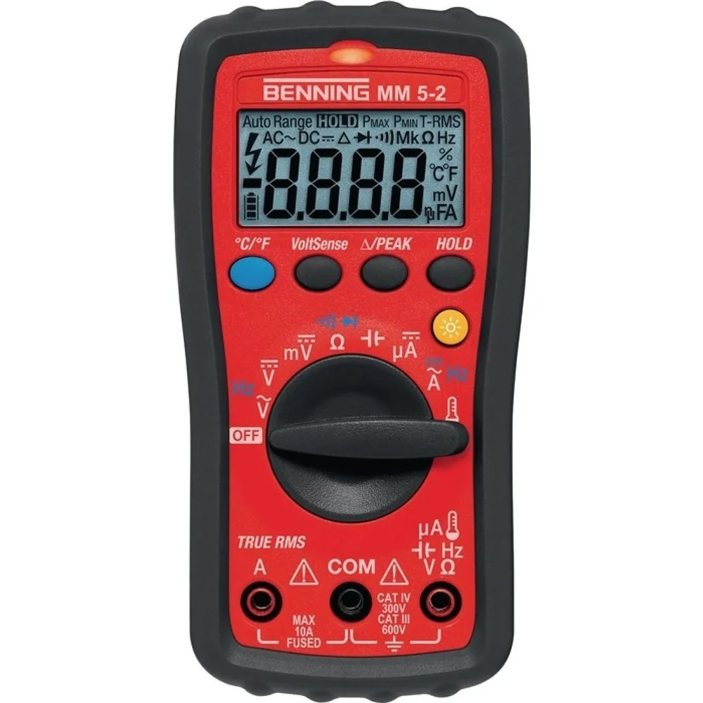 BENNING Multimeter MM 5-2 0,1 mV-600 V AC/DC TRUE RMS