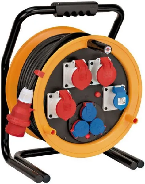 Brennenstuhl Brobusta CEE 4 IP44 Kabeltrommel für Gewerbe Baustellen 40 Meter