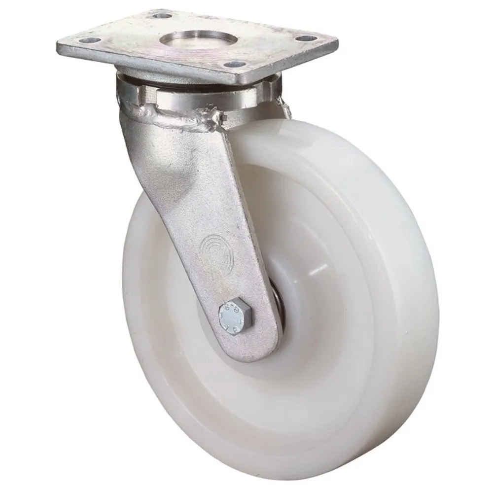 BS ROLLEN Schwerlastlenkrolle, Kunststoff, Rad-Ø 200 mm Tragfähigkeit 1200 kg, 138 mm 110 mm