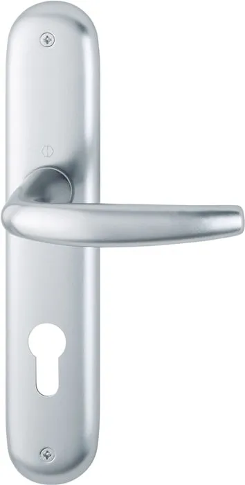 Langschildgarnitur Atlanta 1530/273P Alu.F1 PZ 72mm DIN L/R HOPPE