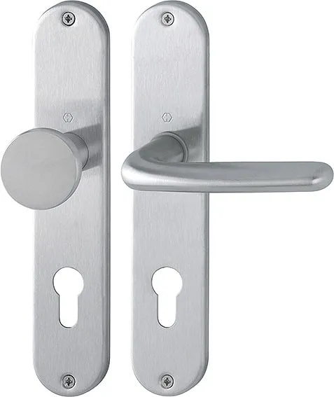 Langschildgarnitur Cardiff E48/302/1850Z VA F69 PZ 72mm DIN L/R HOPPE