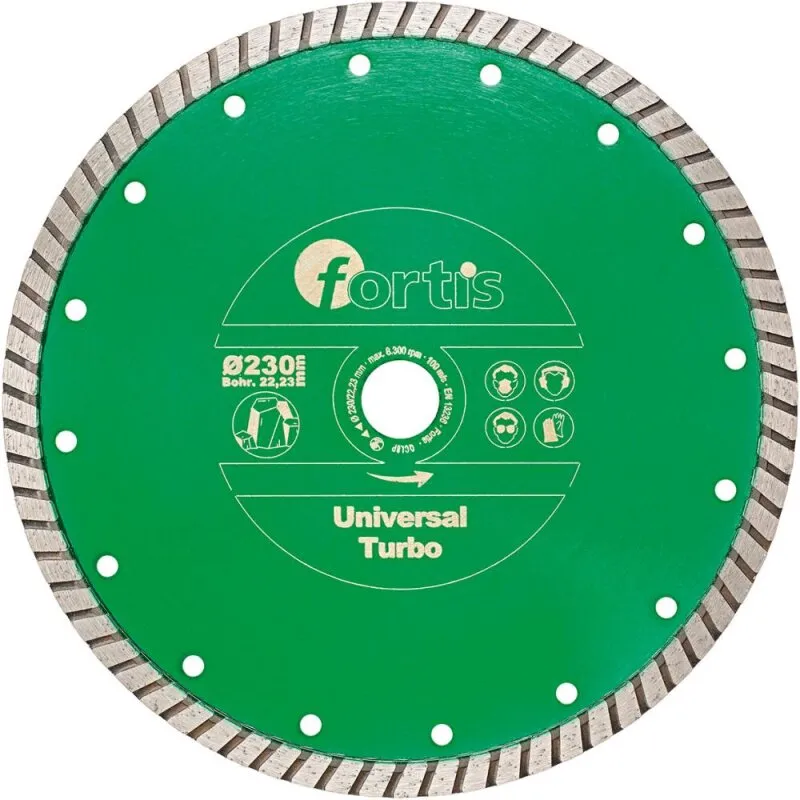 Diamant-Trennscheibe Universal Turbo 115 mm Fortis