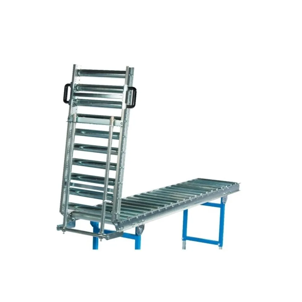 Durchgang mit Scharnier und Federausgleich für BLUME Klein- und Leicht-Rollenbahnen, Bahnbreite 300 mm