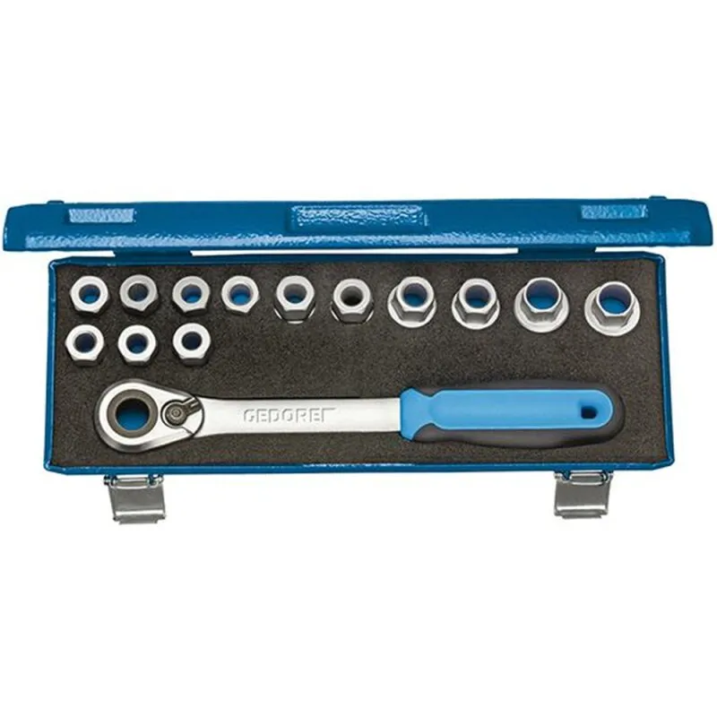 Durchgangs-Steckschlüssel-Garnitur 1/2" Nr. 19 SKU-20 Gedore